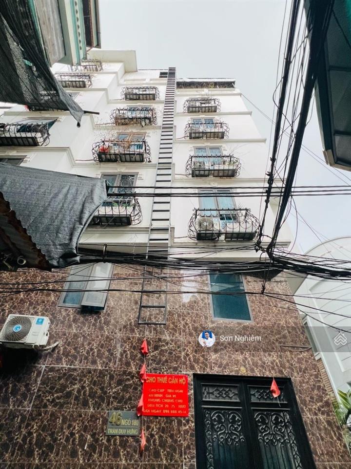 Nhà dòng tiền 110m2, lô góc ngay trần duy hưng, 22 phòng, 7 tầng, thang máy doanh thu 130triệu/th