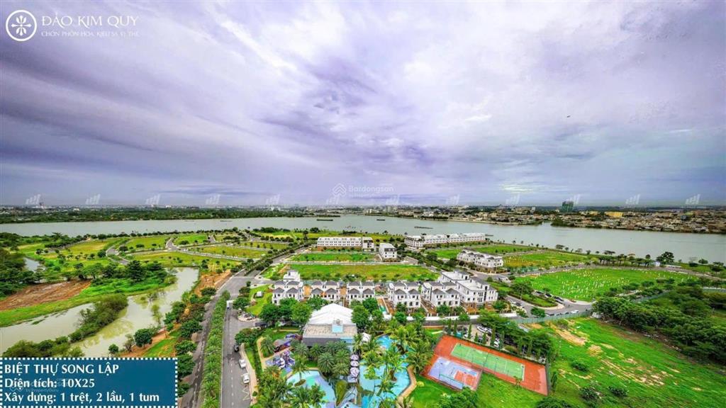 Bán lô đất biệt thự song lập 250m2 dự án đảo kim quy, cù lao tân vạn, biên hòa, 12,5 tỷ. 0919 422 ***