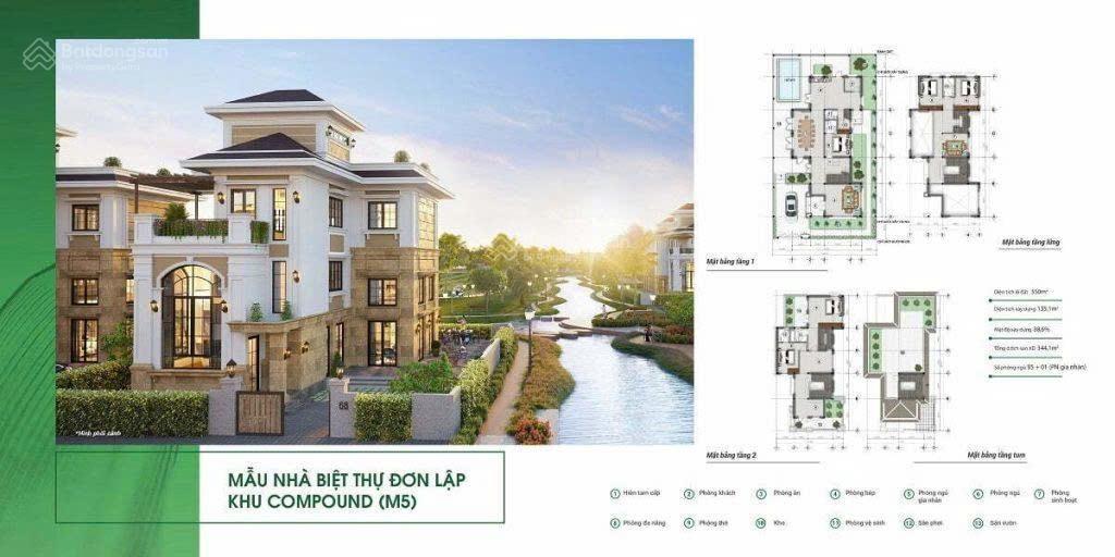 Bán lô đất biệt thự song lập 250m2 dự án đảo kim quy, cù lao tân vạn, biên hòa, 12,5 tỷ. 0919 422 ***
