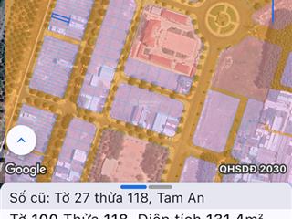 Lô đất 131.4m2, 5x26,3m trong khu dân cư tam an, long thành lô đất nằm gần bùng binh 75m ngay ubnd