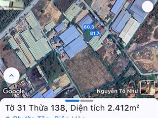 Bán đất 2.500m quy hoạch skc, khu nhà xưởng, 2.500m (2.5 sào) kt 30x81