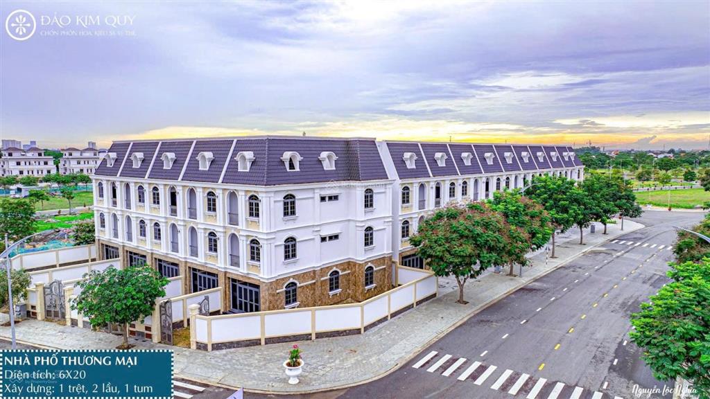 Nhà phố thương mại shophouse 1t, 2l, 1 tum, 120m2 đảo kim quy, cù lao tân vạn, biên hoà, đồng nai