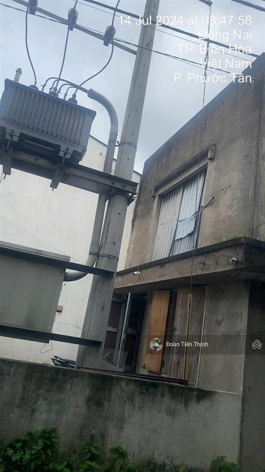 Cần bán xuong phước tân biên hoà đồng nai 591m2 có bình điện riêng 160kva đang cho thuê 13 tr
