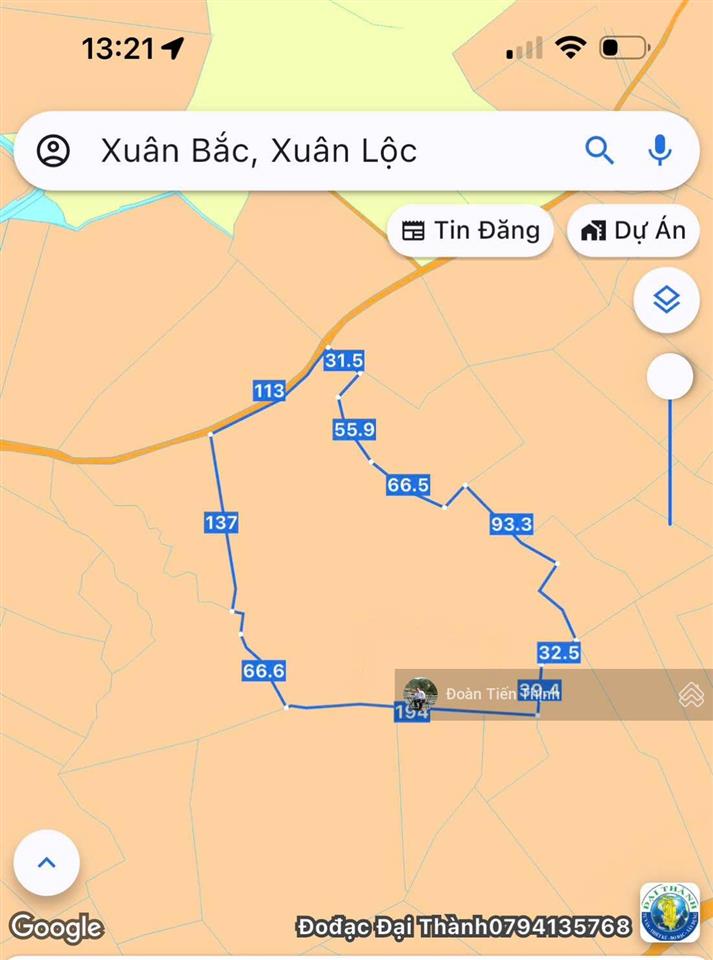 Bán rẻ 4,6ha ( 46.000m2) đất tại xuân bắc , xuân lộc đồng nai .
 phù hop làm vườn, trang trại