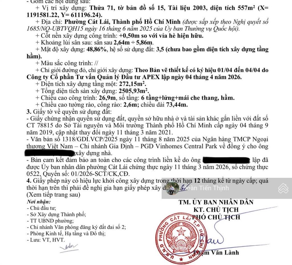 Lô đất 3 mặt tiền đồng văn cống, q2( rất phù hợp xây toà nhà làm trụ sở cty )
 vị trí đẹp