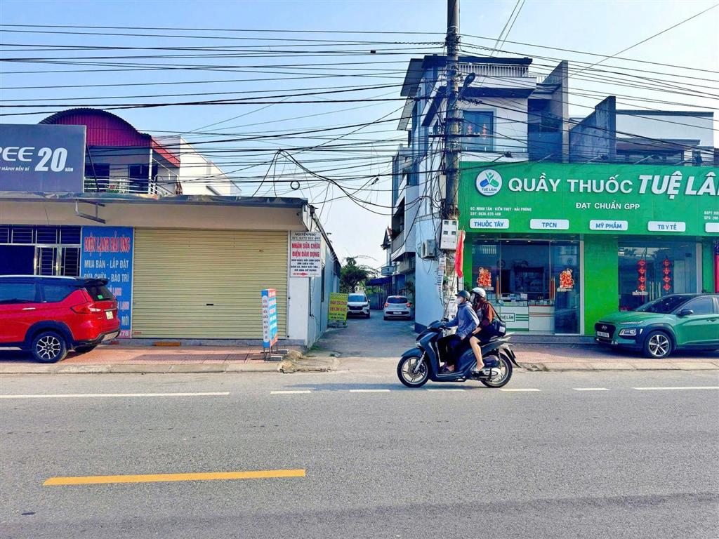 Bán đất trung tâm ngã 4 chợ sáng, minh tân, kiến thụy, hải phòng  67m², mặt tiền 6,5m, ô tô đỗ cửa