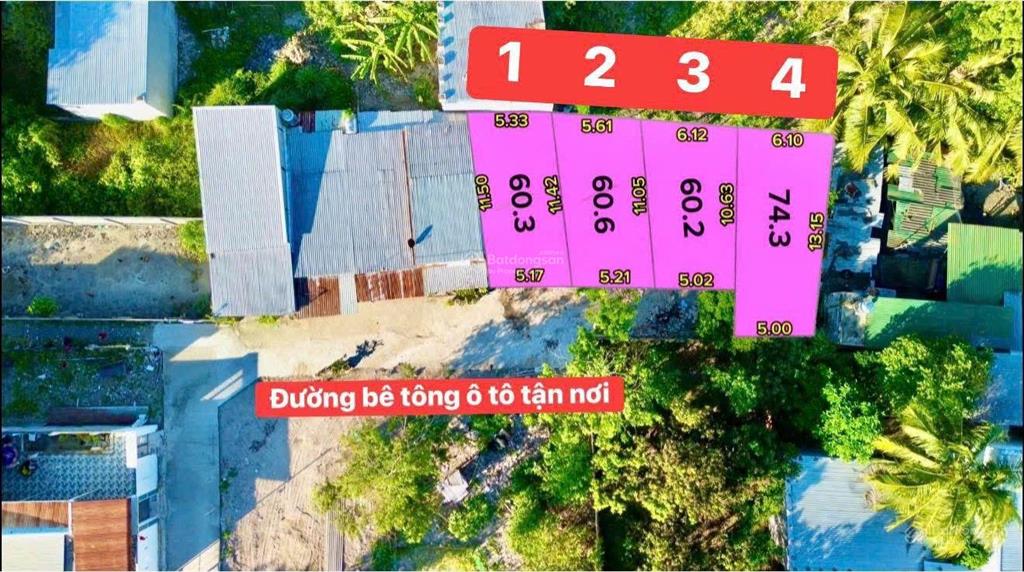 Chỉ 1 tỷ 280tr lô đất full thổ cư sổ hồng riêng hẻm 1 đường bình hòa, phước hạ, nam nha trang