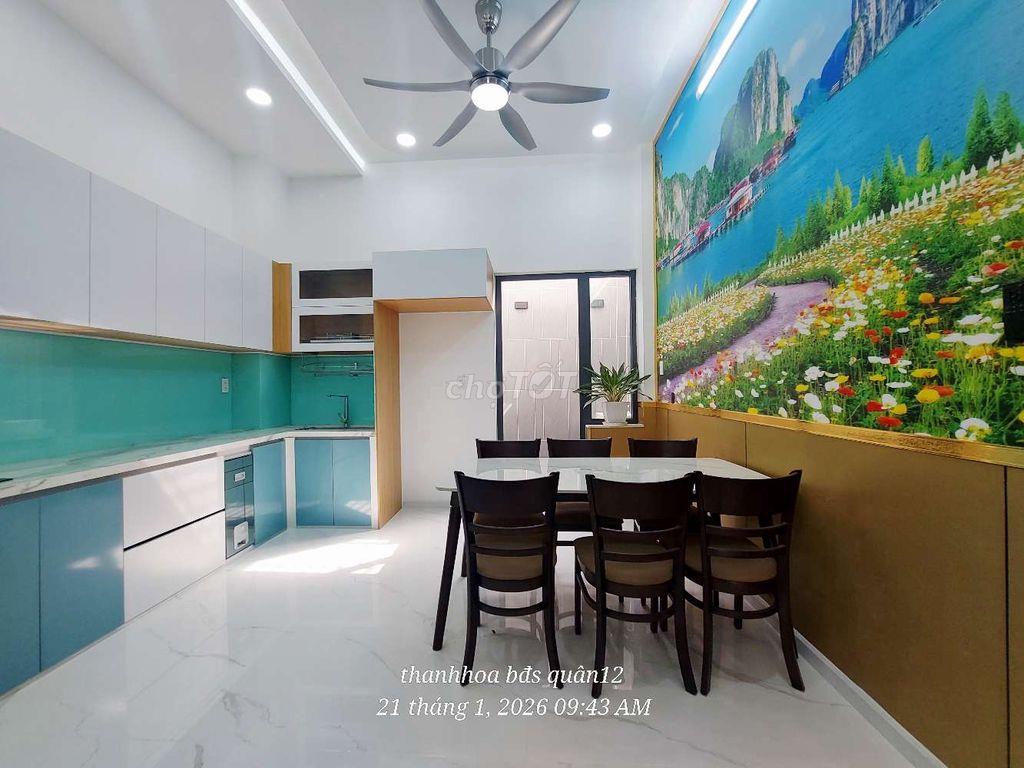 Nhà phố xây mới , 3 phòng ngủ , đường tx 52 vào 200 m