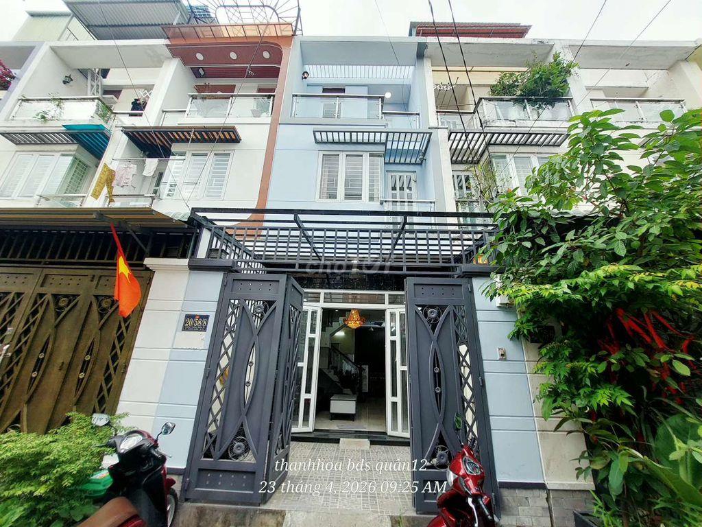 Nhà 2 lầu ngay chợ Thạnh Xuân quận 12