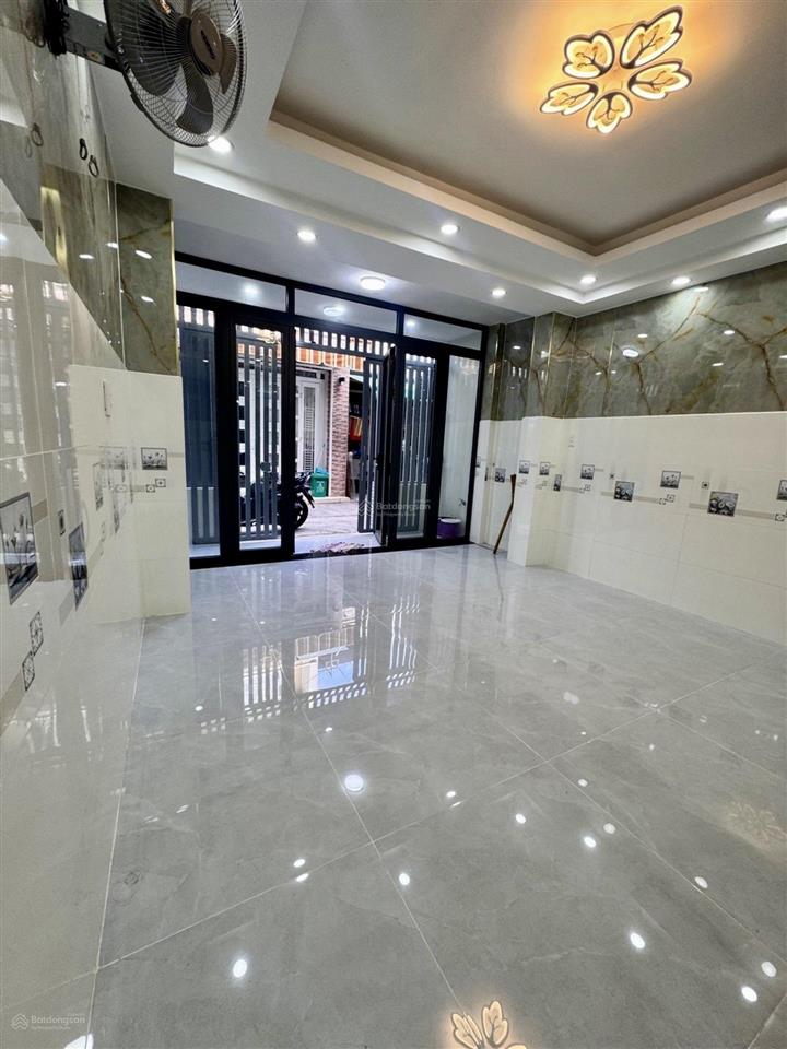 Quận 6, nhà cư xá phú lâm a, thông hậu giang, vuông vức, nở hậu