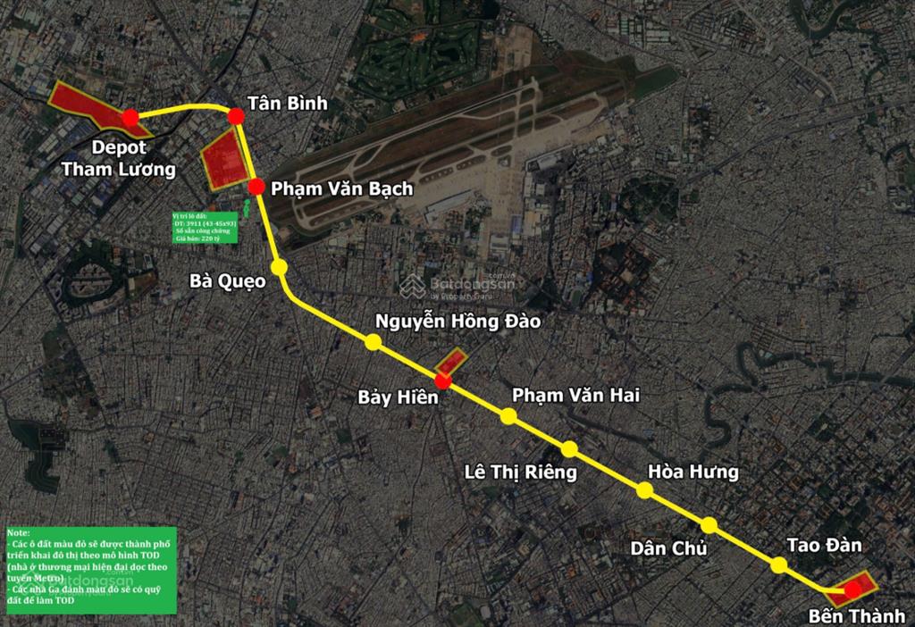 Bán đất mặt tiền chế lan viên, 200m đến ga metro, 3911m2 bán 220 tỷ