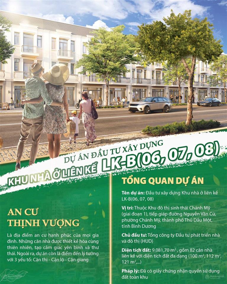 Nhà phố liền kề, khu đô thị sinh thái chánh mỹ  thủ dầu một