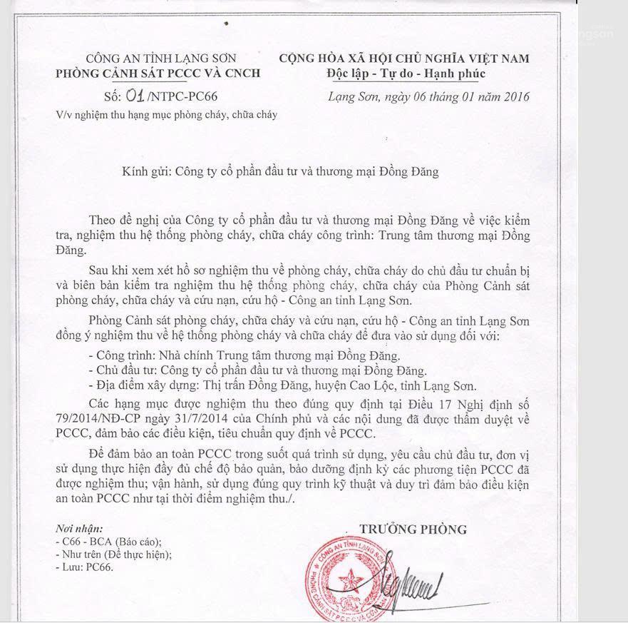 Cần chuyển nhượng trung tâm thương mại  tại thị trấn đồng đăng  cao lộc  lạng sơn