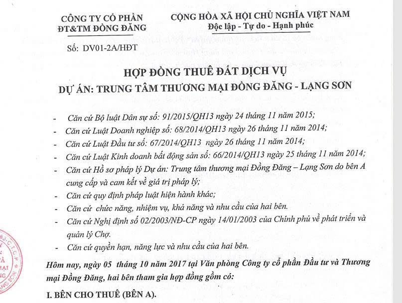 Cần chuyển nhượng trung tâm thương mại  tại thị trấn đồng đăng  cao lộc  lạng sơn