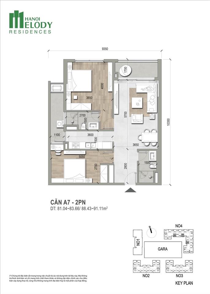 Cần bán gấp căn hộ hà nội melody residences linh đàm, 2 phòng ngủ