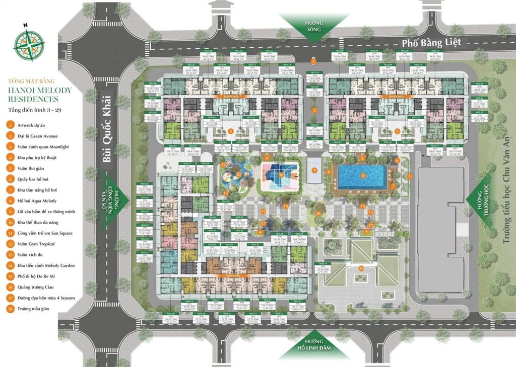 Cần bán gấp căn hộ hà nội melody residences linh đàm, 2 phòng ngủ