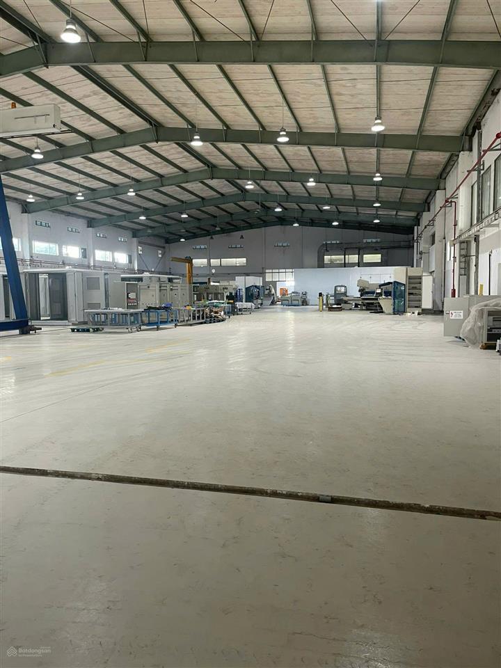 Cho thuê nhà xưởng tại kcn đại đồng  diện tích 3000m²  pccc vách tường  điện áp tổng 630kva