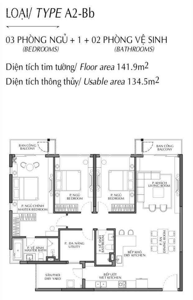 Chính chủ bán căn 3pn +1 giá hời thị trường 9,5 tỷ (diamond brilliant)