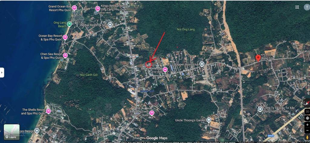 Chính chủ bán đất búng gội, cửa dương, phú quốc. 168m2, đất 2 mặt đường trước sau. quy hoạch đất ở