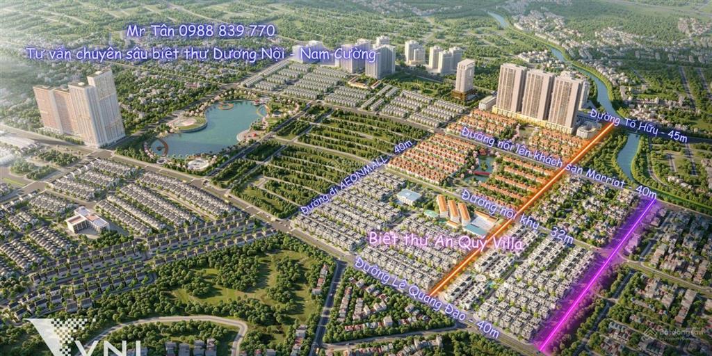 Tổng hợp các lô biệt thự cắt lỗ sâu, an quý villa dương nội. 180m2, 198m2, 250m2. rẻ hơn cdt 10 tỷ