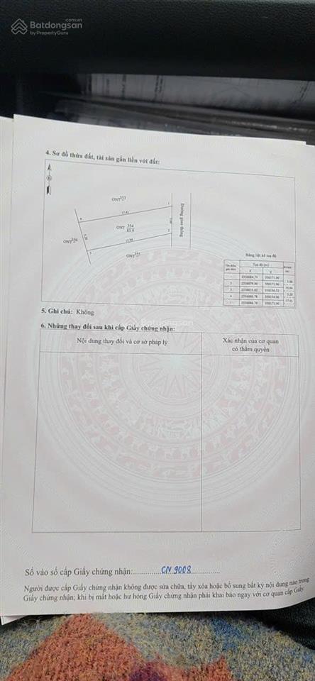 Bán lô đất đẹp trung tâm xã tất thắng, 83,9m2, sát trường tiểu học và thcs tất thắng, chỉ 6.xtr/m2
