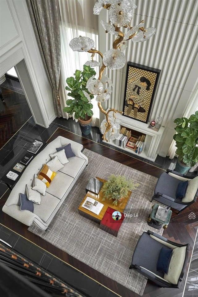 Cặp song lập hoa sữa vinhomes riverside đất nở hậu, hoàn thiện đẹp, đường thoáng, sông rộng