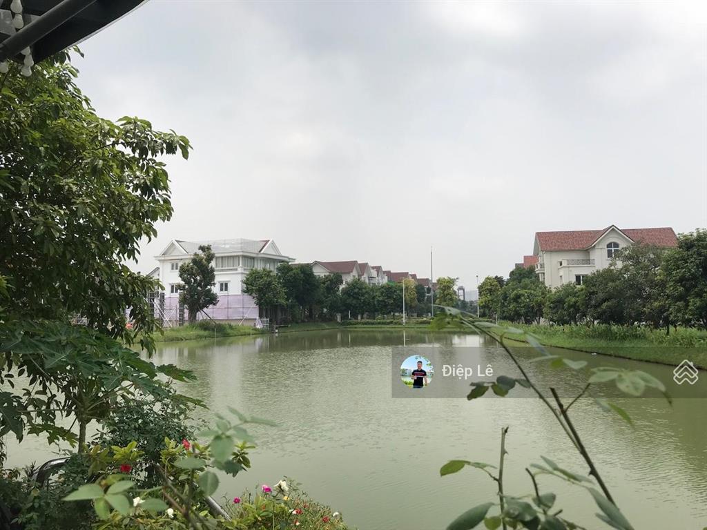 Cặp song lập hoa sữa vinhomes riverside đất nở hậu, hoàn thiện đẹp, đường thoáng, sông rộng