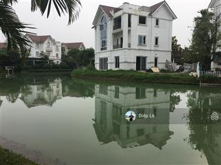 Bán gấp bt đơn lập 310m2 vinhomes riverside, 100 tỷ, có sông liền sau nhà, mặt công viên rộng