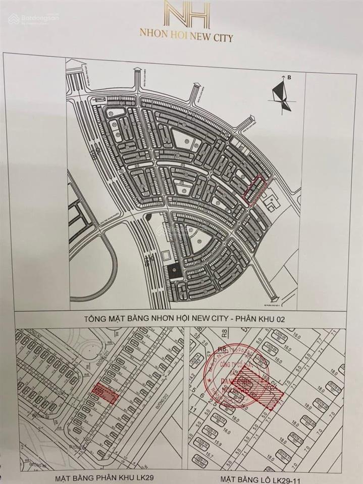 Nhơn hội new city, bán đất liền kề pk2 lô lk29  11, đã có sổ