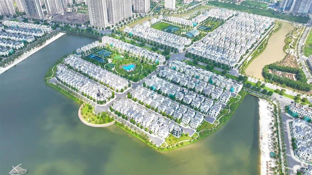 Cho thuê biệt thự đơn lập góc 222m2 xịn xò khu ngọc trai đảo nhỏ