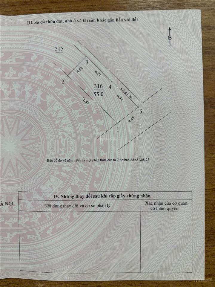 Cách hai nhà ra phố vạn hạnh, hai mặt tiền, có nhà cho thuê, dt 56m, oto đỗ ngày đêm