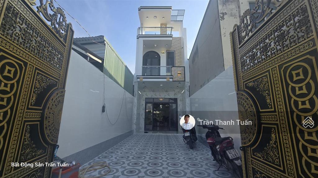 Nhà đẹp mặt tiền bê tông 6m, thông, đông, tiện kinh doanh. giữa tỉnh lộ 824 và 825