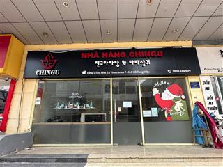 Chính chủ nhờ cho thuê gấp mặt bằng chân đế chung cư kv goldmark city dt. 90m2 x 1t mt 6,5m