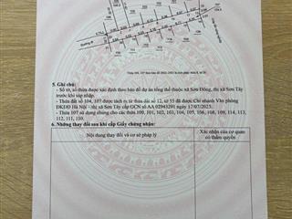 Chính chủ cần bán lô đất 100m2 tại sơn đông, sơn tây, hà nội