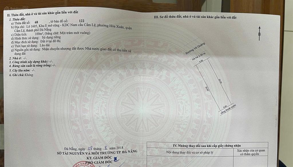Đất đường võ quảng  hoà xuân. lên số nhà 23, đầu đường, gần thanh hoá.
hướng tây bắc
diện