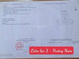 Cần bán  liêm lạc 3 , đường 5m5 lề 3m
hướng  nam
diện tích 100m2. giá .4.050 tyr  0905