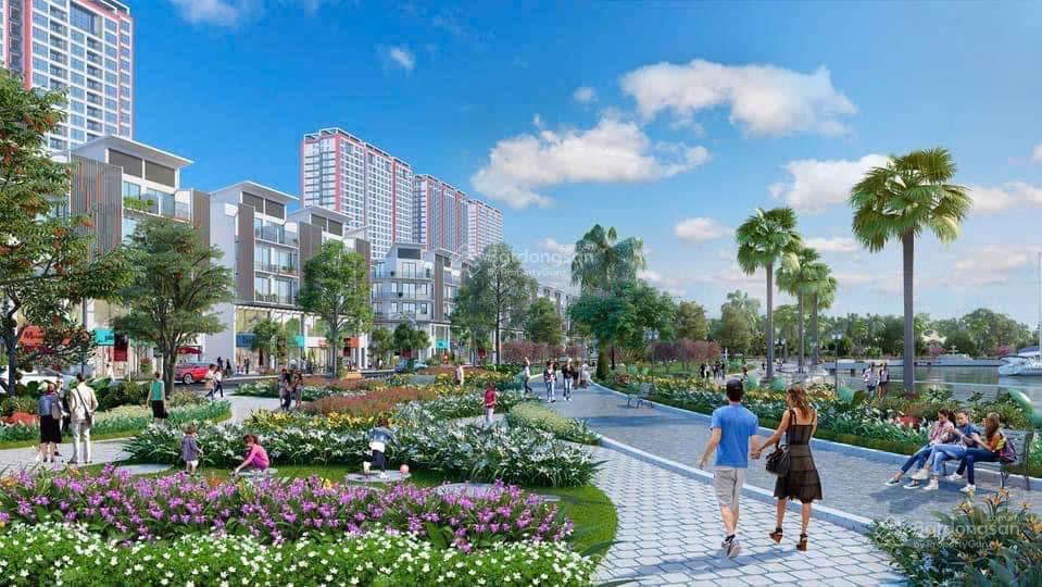 Bán gấp shophouse khối đế chung cư khai sơn city  155m2, hai tầng, mt 8m, view công viên trung tâm