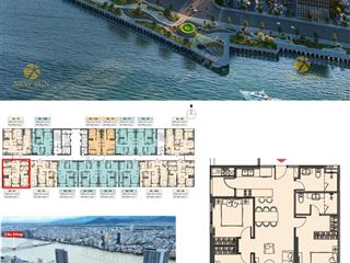 Căn 2 phòng ngủ, diện tích 92m2  view sông hàn cầu rồng  capital square đà nẵng