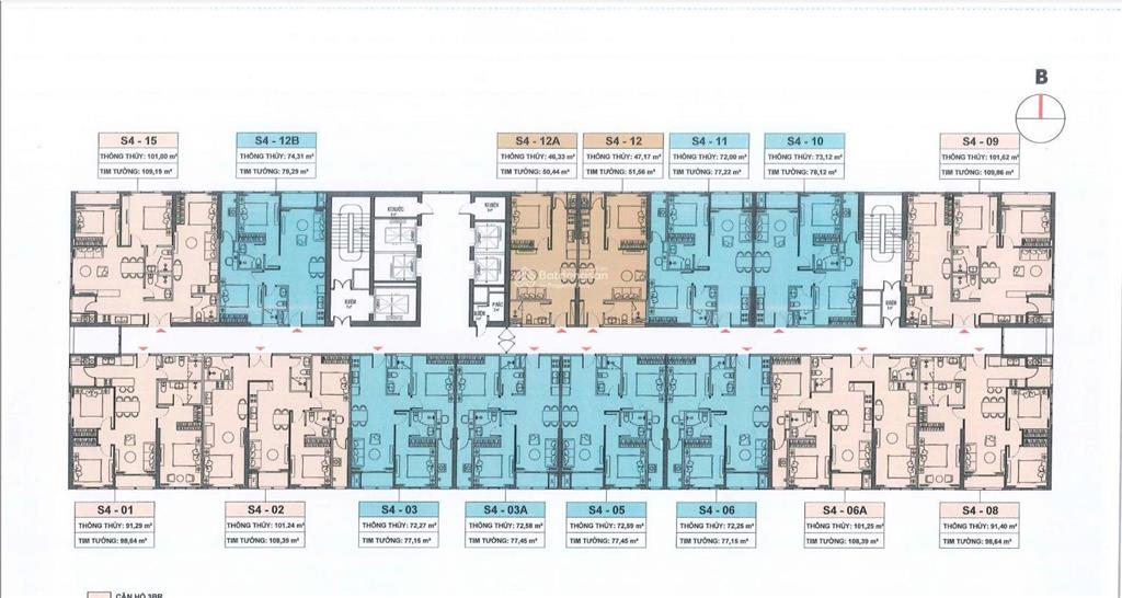 Căn 2 phòng ngủ, diện tích 92m2  view sông hàn cầu rồng  capital square đà nẵng