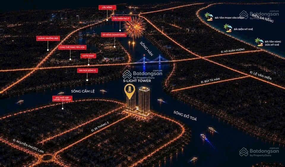 Slight căn góc dự kiến chỉ 7,1 tỷ vnđ (chưa ck) 3pn view pháo hoa sông hàn