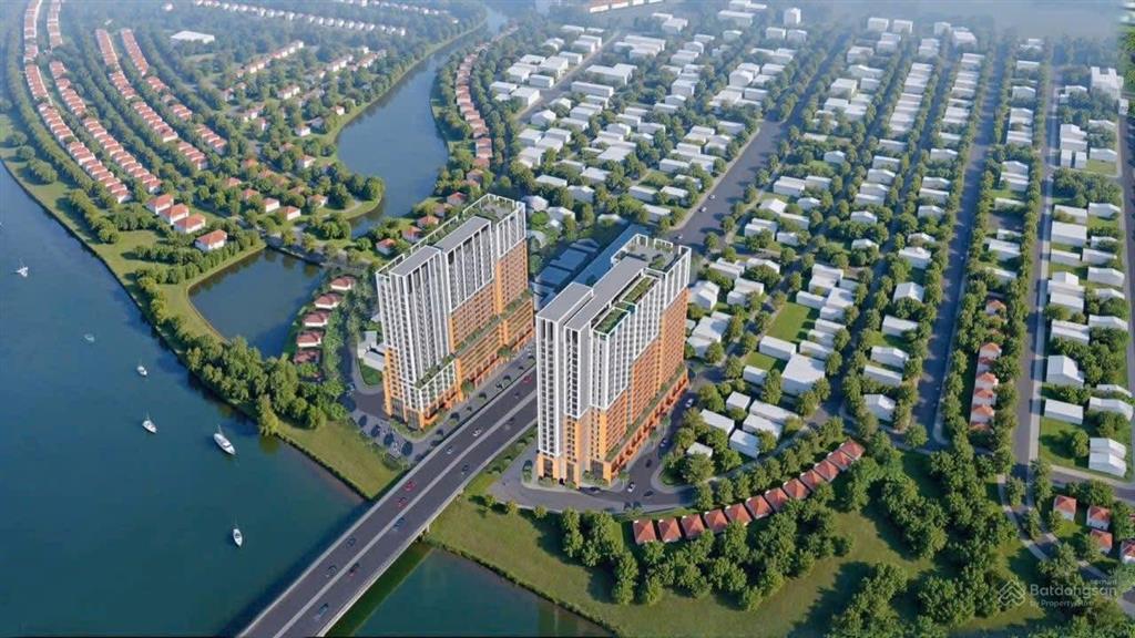 Căn hộ sân vườn view sông cẩm lệ và cầu hòa xuân, giá chỉ 3,1 tỷ  diện tích 62,6m2