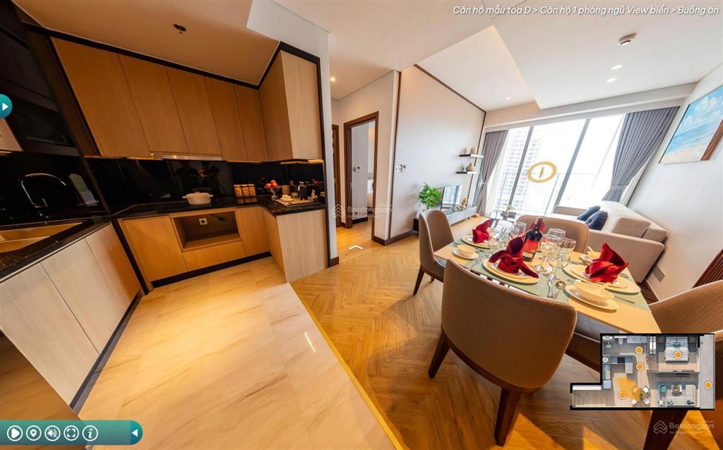 Cho thuê căn hộ 1pn, 1wc  diện tích 58,78m2  giá 25 triệu tại wyndham soleil đà nẵng