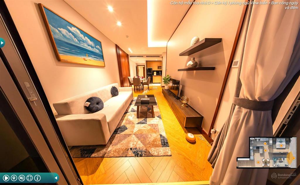 Cho thuê căn hộ 1pn, 1wc  diện tích 58,78m2  giá 25 triệu tại wyndham soleil đà nẵng