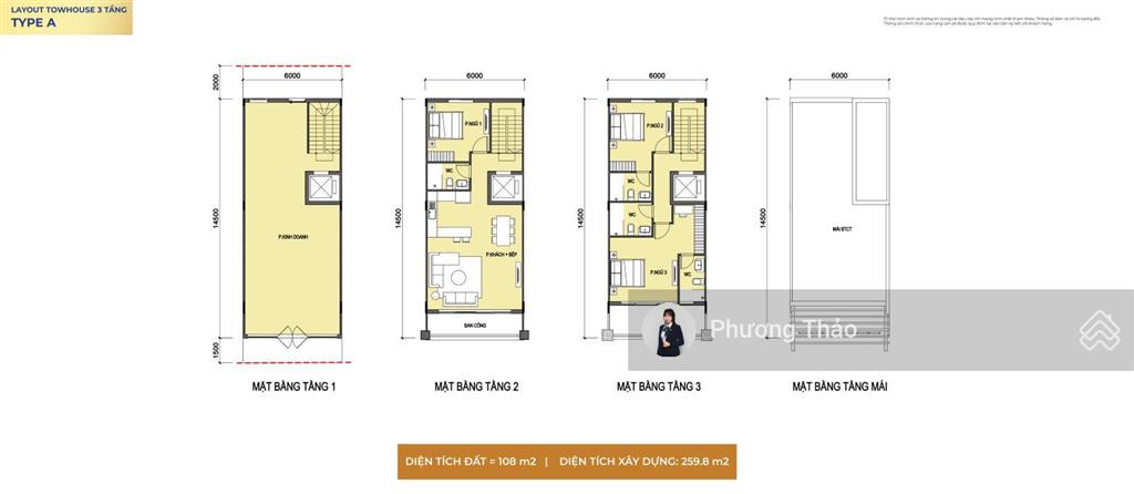 Biệt thự mặt sông hàn, the sonata  sun symphony diện tích 108m2, chiết khấu đến 12,5%