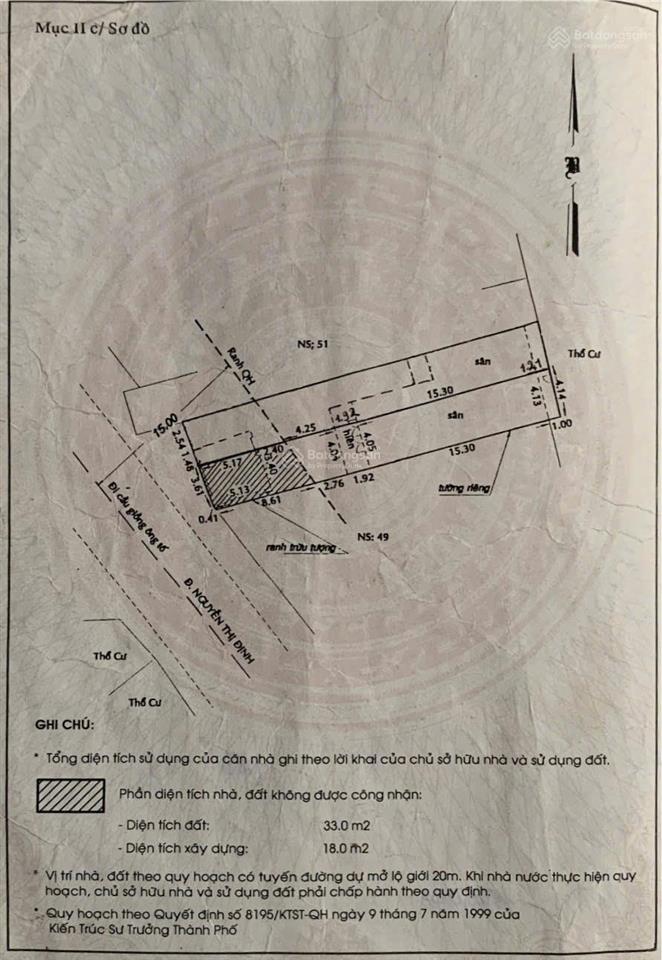 Cần bán nhà mặt tiền 30m nguyễn thị định 89m2