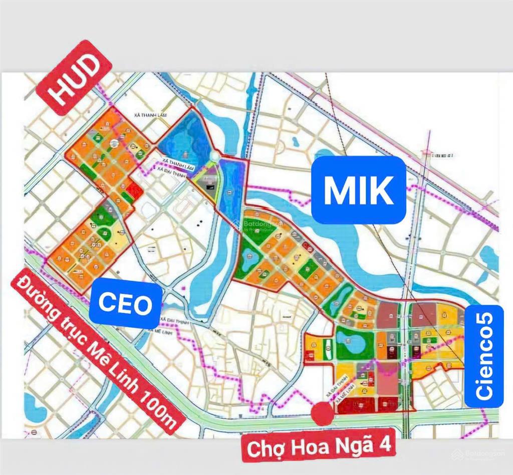 Bán đất liền kề dự án cienco5 mê linh giá chỉ 30tr/m², xây dựng ở ngay.