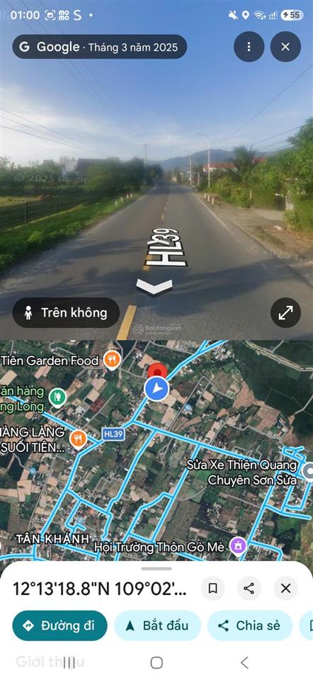 Bán đất mặt tiền hương lộ 39 diên khánh. diện tích 9700m2. giá tốt.  0902 162 ***
