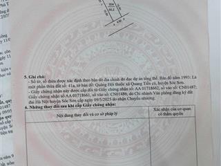 Chính chủ bán 56.2m2 đất thổ cư tại thôn quảng hội/ xã nội bài/ hà nội