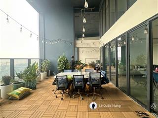 Cho thuê căn hộ sân vườn 250m2 tầng long môn (4pn+3wc) view trực diện sông