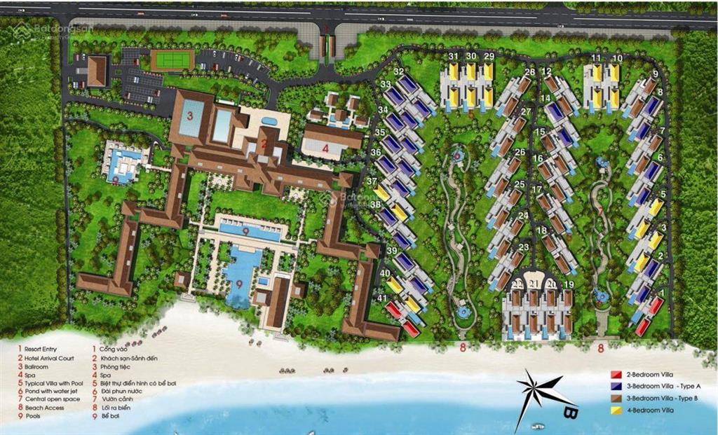 Cần bán biệt thự trực diện biển diện tích gần 1000m2. sổ đỏ lâu dài từng căn  sẵn sàng công chứng